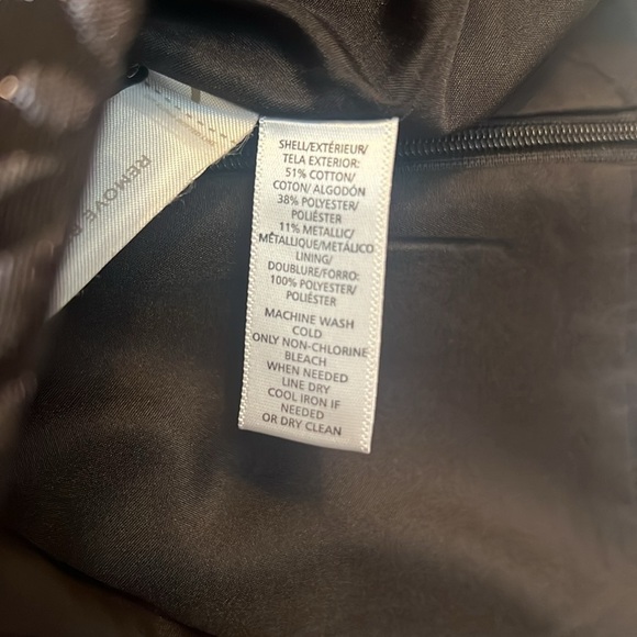 Loft black with silver mini skirt size 6 Y2K - Picture 5 of 6